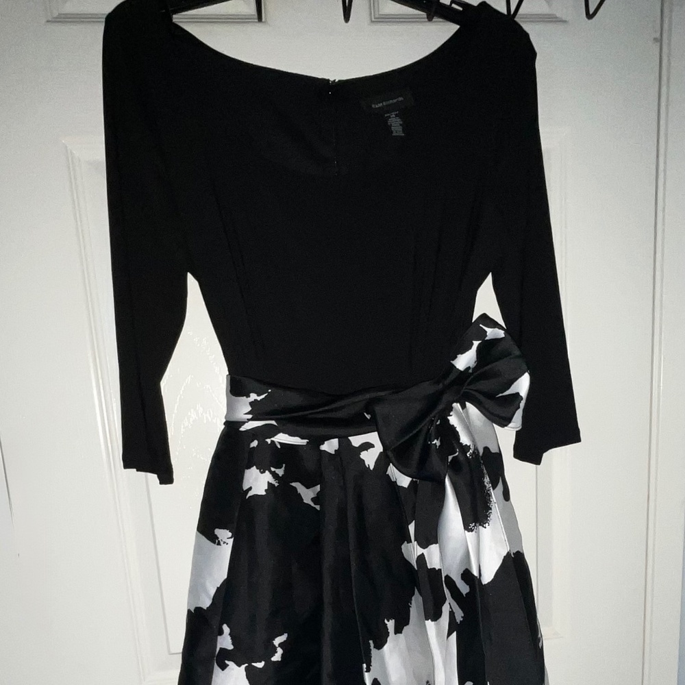R&M Richards Hi-Lo Black and White Dress Women’s 12